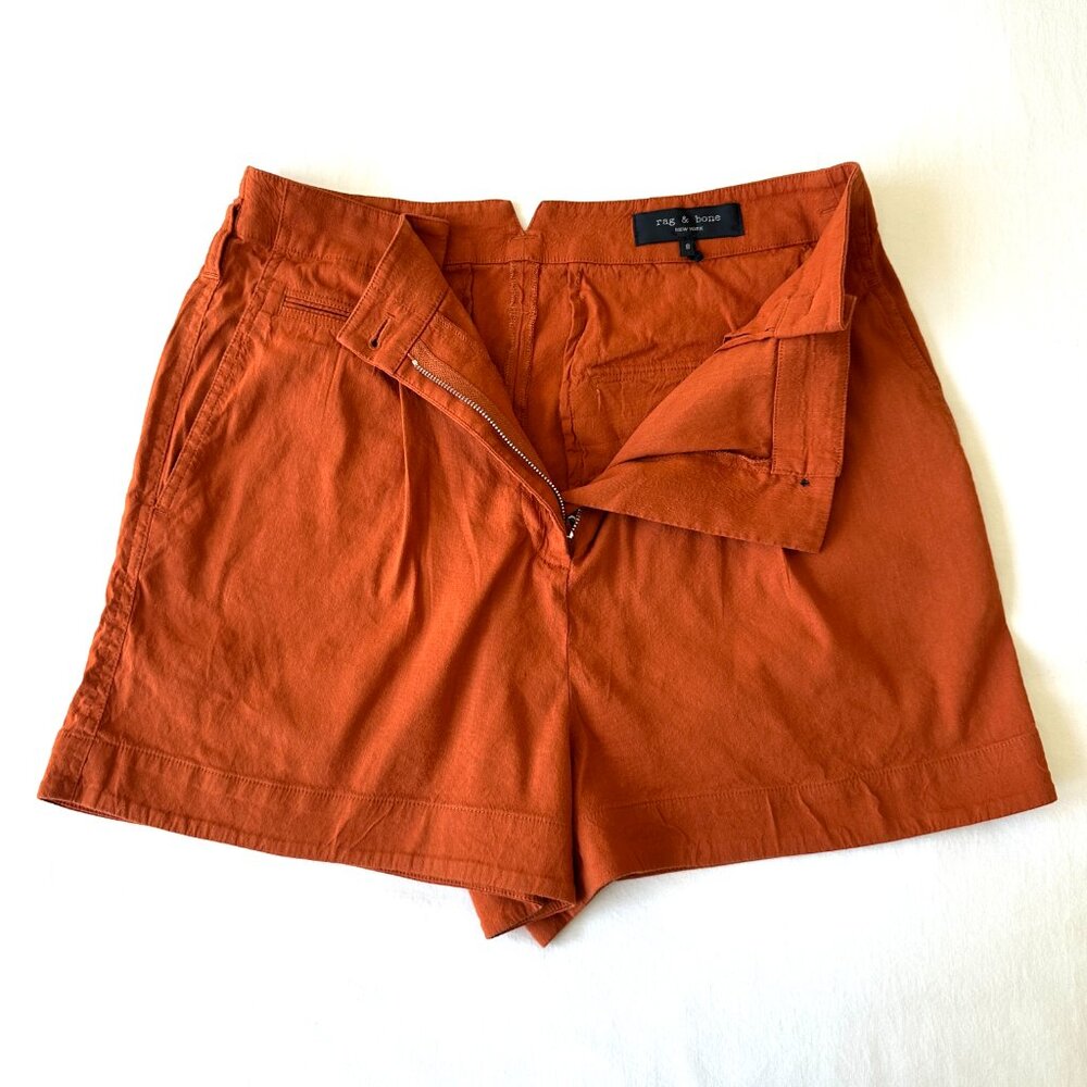 Rag & Bone Rust Linen Shorts - image 7